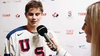 Jack Hughes at 2019 IIHF WJC in Victoria