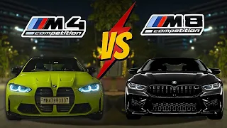 Let's End this Debate! BMW M4 competition vs BMW M8 coupe comparison | Shreya Amit vlogs