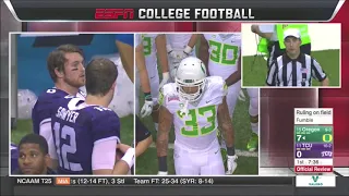 Oregon vs TCU  in the 2016 Valero Alamo Bowl in 59 minutes