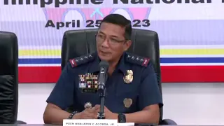 Press briefing with new PNP chief Benjamin Acorda Jr.