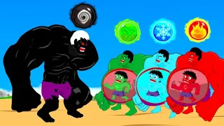 Evolution Of Hulk PREGNANT : DARK vs ICE, FIRE And EARTH | Animation Skill