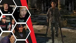 Let's Players Reaction To Clemetine Being Alive And Well | TWD Final Season: Take Us Back