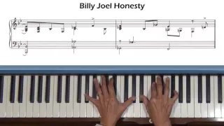 Billy Joel Honesty  Piano Accompaniment Tutorial