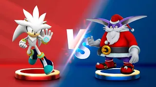 Sonic Dash - Silver VS Santa Big - Movie Sonic vs All Bosses Zazz Eggman