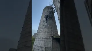 Denbigh Asylum, Climbing the Silohs! very dangerous please do not recreate, we are just idiots!