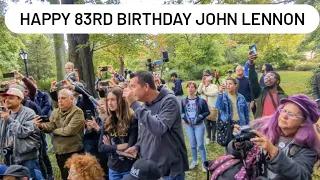 Imagine- John Lennon's 83rd Birthday at Strawberry Fields, NYC. 10/09/23