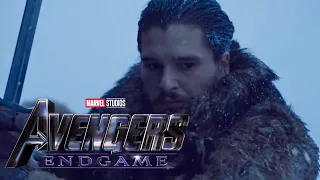 Jon Snow And His Friends Get Saved By Daenerys With Avengers Endgame Portals Theme