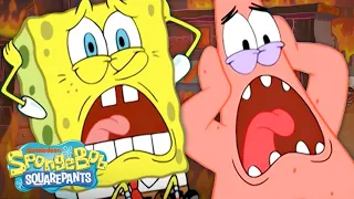 Every Time SpongeBob and Patrick Were SCARED! 🫣 | SpongeBob