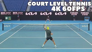 Rafael Nadal & Hubert Hurkacz Court Level Practice Set Highlights | 2023 (4K 60FPS)