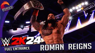 Roman Reigns Full Entrance (4K) - WWE 2k24