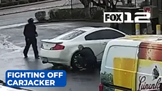 Caught on Camera: Man fights off attempted carjacker in Hazel Dell