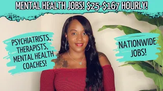 📋 $25-$167 HOURLY MENTAL HEALTH WORK FROM HOME JOBS! REMOTE JOBS FOR MENTAL HEALTH PROFESSIONALS!