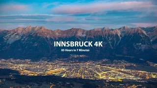 Innsbruck 4K - 85 hrs in 7 minutes Timelapse of the City and Nordkette / Karwendel Mountain Range