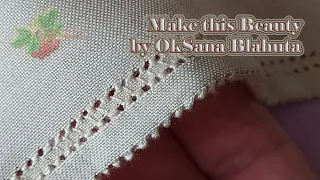 How to make a relief edge of embroidery