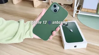 🍀 iphone 13 aesthetic unboxing ￼& accessories