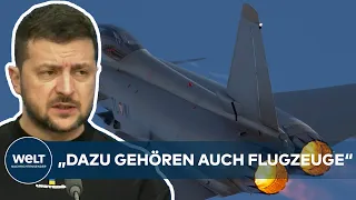 WOLODYMYRS WERBEN: Selenskyj in Brüssel – "Frage der Kampfjets und anderer Flugzeuge besprechen"