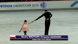 Breitkopf-Sadowski-Pairs Freeskate-2016 Oberstdorf