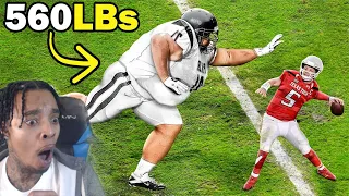 Reacting To This 7FT GIANT Was TOO BIG For The NFL..