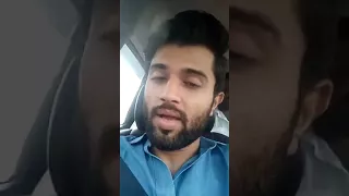 Vijaya devarakonda first time fb live video