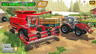 Buying First Combine Harvester & Harvesting First Grain Harvest ⭐ No Man's Land #15 ⭐ FS19 Timelapse