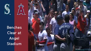 Benches Clear at Angel Stadium (6/26/2022, Mariners vs Angels)