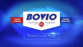 How to: The Toilet Leak Test | Bovio Rubino Service