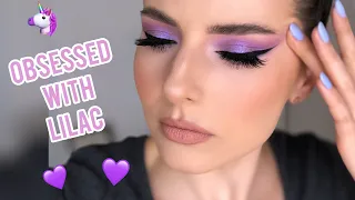 LILAC EYE MAKEUP TUTORIAL | SUPER EASY VIBRANT SMOKEY EYE