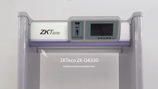 Установка проходного металлодетектора-рамки ZKTeco ZK-D4330