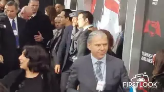 Will Smith & Henry Cavill arriving at the Batman vs  Superman Premiere