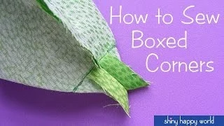 How to Sew Boxed Corners