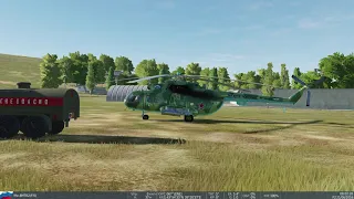 Заправка вертолёта Ми-8МТВ2 топливом