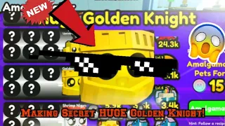Using the Amalgamator and making the Secret HUGE Golden Knight in Pet Posse!