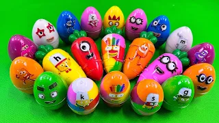 Hunting Numberblocks in Carrot, Rainbow Eggs with CLAY Coloring! Satisfying ASMR Videos