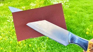 I didn't believe it myself! Easy Way To Sharpen A Knife Like A Razor Sharp !
