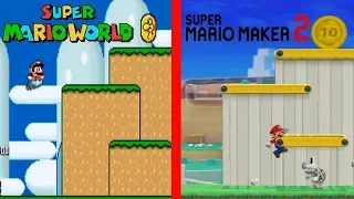 Recreating Super Mario World's 1-1 in Super Mario Maker 2 (SM3DW Style)