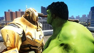 HULK VS IRON MAN (Hammer Drones)