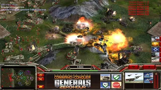 C&C Generals - Zero Hour: 1 vs. 7 - Nuke vs. 7 Hard USA (Last Stand)