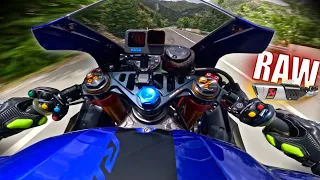 This YAMAHA R6 Ripping Mountain.. But SOUND is 😱