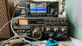 IC-705 vs TS-180S 聴き比べ。44年前のリグと最新機種はどの様に聞こえるか？ Ham radio アマチュア無線