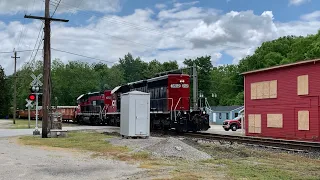 Heavy Lumber & Rock Train, Train Struggles On Steep Grade, Cincinnati Eastern Railroad, Mt Orab Ohio