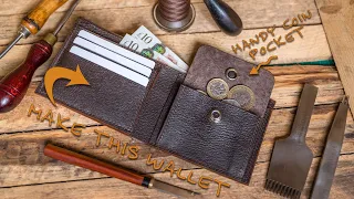 Make Your Own // Bifold Wallet with Coin Pocket // PDF Pattern Pack Make Along