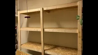 How to Make Garage Shelves (Includes Material Details)