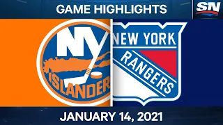 NHL Game Highlights | Islanders vs. Rangers – Jan. 14, 2021