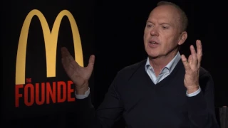 The Founder star Michael Keaton says 'frightening' Donald Trump 'constantly talks about money'