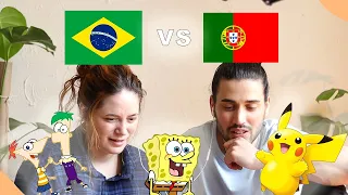 BRASIL vs PORTUGAL - Abertura de desenhos animados!