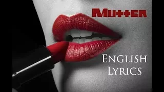 RAMMSTEIN "Mutter" English Lyrics HD