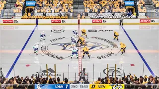 Vancouver Canucks vs Nashville Predators Game 6 Round 1 NHL Playoffs NHL 24 Gameplay