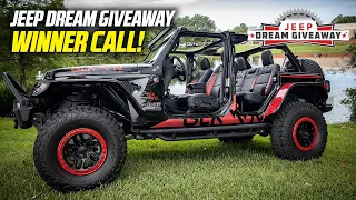 2020 Jeep Dream Giveaway Winner's Call! Lucky Guy Won a Custom Jeep Wrangler Rubicon and is Shocked!