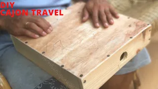 How to make a CAJON Travel ll wood craft ll diy pin