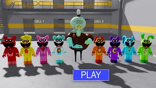 SQUIDWARD BARRY'S PRISON RUN VS SMILLING CRITTERS - Walkthrough Full Gameplay #obby #roblox